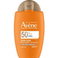 Avene Ultra Fluid Perfector Spf50+ Tinted 50ml - Αντηλιακή Κρέμα Προσώπου με Χρώμα Πολύ Υψηλής Προστασίας για το Ευαίσθητο Δέρμα