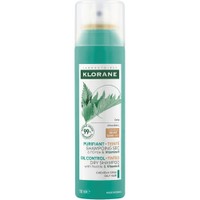 Klorane Nettle Oil Control Dry Shampoo for Dark Hair 150ml - Ξηρό Σαμπουάν με Τσουκνίδα για Λιπαρά & Σκούρα Μαλλιά