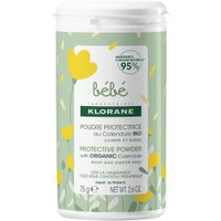 Klorane Calendula Protective Baby Powder 75g - Καταπραϋντική & Προστατευτική Βρεφική Πούδρα με Βιολογική Καλέντουλα