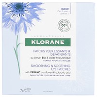 Klorane Smoothing & Soothing Eye Patches 14 Τεμάχια - Επιθέματα Ματιών για Μαύρους Κύκλους & Σακούλες με Βιολογική Κυανή Κενταύρια