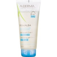 A-Derma Primalba Baby Body & Hair 2in1 Cleansing Gel 200ml - Απαλό Gel Καθαρισμού για τα Μαλλιά & το Σώμα του Μωρού με Ευχάριστο Άρωμα