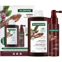 Klorane Promo Quinine Anti-Hair Loss Shampoo 200ml & Strength Intense Fortifying Serum 100ml - Σαμπουάν Ενδυνάμωσης Κατά της Τριχόπτωσης & Oρός Kατά της Tριχόπτωσης με Κινίνη & Βιολογικό Εντελβάις