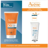 Avene Promo Intense Protect Spf50+, 150ml & Δώρο After Sun Restorative Lotion for Face & Body Travel Size 50ml - Αντηλιακό Προσώπου & Σώματος Πολύ Υψηλής Προστασίας &  Ενυδατική Λοσιόν Προσώπου - Σώματος για Μετά την Έκθεση στον Ήλιο