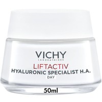 Vichy Liftactiv Hyaluronic Specialist H.A, Normal to Combination Skin Day Cream 50ml - Αντιρυτιδική Κρέμα Προσώπου Ημέρας με Υαλουρονικό Οξύ για Δράση Κατά των Πρώτων Σημαδιών Γήρανσης για Κανονικές Έως Μεικτές Επιδερμίδες