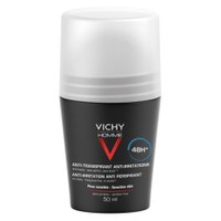 Vichy Homme Deodorant Bille 48h 50ml - Ανδρικό Αποσμητικό Κατά του Ιδρώτα για Ευαίσθητη Επιδερμίδα