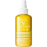 Vichy Capital Soleil Solar Protective Water Spf30, 200ml - Αντηλιακό Νερό Εξαιρετικά Ανάλαφρο & Δροσερό Υψηλής Προστασίας για Λαμπερό Μαύρισμα