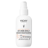 Vichy Capital Soleil UV-Age Daily Spf50+, 80ml - Λεπτόρρευστο Αντηλιακό Προσώπου Κατά της Φωτογήρανσης Πολύ Υψηλής Προστασίας