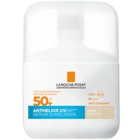 La Roche-Posay Anthelios UVAir Spf50+ Light Natural Color Sunscreen Serum 50ml - Αντηλιακός Ορός Προσώπου Πολύ Υψηλής Προστασίας με Αέρινη Υφή & Φυσικό Ανοιχτό Χρώμα, Κατά των Περιβαντολλογικών Ρύπων