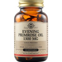 Solgar Evening Primrose Oil 1300mg, 30 Softgels - Συμπλήρωμα Διατροφής Έλαιου Νυχτολούλουδου για την Αντιμετώπιση των Προεμμηνορυσιακών Συμπτωμάτων