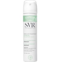 SVR Spirial 48h Intense Anti-Transpirant Deodorant Spray 75ml - Αποσμητικό & Αντιιδρωτικό Σπρέι Μεγάλης Διάρκειας Κατάλληλο για Αίσθηση Φρεσκάδας & Ρύθμιση της Εφίδρωσης