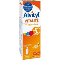 Alvityl Vitalite 11 Vitamins 150ml Fruits Flavor - Συμπλήρωμα Διατροφής Πολυβιταμινών για Ενίσχυση του Ανοσοποιητικού & Ενέργεια σε Σιρόπι Κατάλληλο για Παιδιά με Γεύση Φρούτων