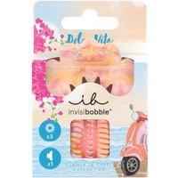 Invisibobble Dolce Vita Set Hair Spiral 3 Τεμαχια & Hair Claw 1 Τεμαχιο - Καλοκαιρινό Σέτ για Όλους τους Τύπους Μαλλιών για Απαλό Κράτημα