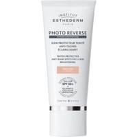 Institut Esthederm Photo Reverse Brightening Protective Anti-Dark Spots Spf50+ Tinted Cream 40ml - Αντηλιακή Κρέμα Προσώπου Με Χρώμα Μεσαίας Κάλυψης Πολύ Υψηλής Προστασίας για Πρόληψη & Μείωση των Καφέ Κηλίδων