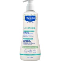 Mustela Stelatopia Cleansing Gel 500ml - Βρεφικό Αφροντούς για Σώμα & Μαλλιά με Καταπραϋντικές Ιδιότητες για την Ξηρή με Τάση Ατοπίας Επιδερμίδα, με Αντλία