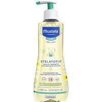 Mustela Stelatopia Cleansing Oil 500ml - Βρεφικό Λάδι Καθαρισμού για Δέρμα με Τάση Ατοπίας, με Ηλίανθο Βιολογικής Καλλιέργειας