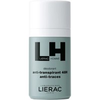 Lierac Homme Deodorant Anti-Transpirant, Anti-Traces 50ml - Αντιιδρωτικό Αποσμητικό 48ωρης Προστασίας Χωρίς Ίχνη