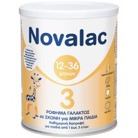 Novalac 3 Ρόφημα Γάλακτος σε Σκόνη για Μικρά Παιδιά από 12-36 Μηνών 400g - Καθημερινή Διατροφή για Παιδιά από 1 εώς 3 Ετών