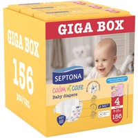 Septona Calm n' Care Baby Diapers Giga Box Maxi No4 (8-13kg) 156 Τεμάχια (3x52 Τεμάχια) - 