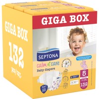 Septona Calm n' Care Baby Diapers Giga Box Junior No5 (11-16kg) 132 Τεμάχια (3x44 Τεμάχια) - 