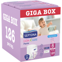 Septona Calm n' Care Pants Giga Box Junior No5 (10-16kg) 126 Τεμάχια (3x42 Τεμάχια) - 