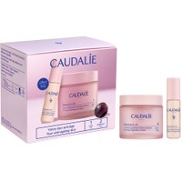 Caudalie Promo Resveratrol Lift - Firming Cashmere Day Cream 50ml & Δώρο Instant Firming Serum 10ml - Αντιρυτιδική - Συσφικτική & Θρεπτική Κρέμα Ημέρας Προσώπου με Υαλουρονικό Οξύ & Αντιρυτιδικός Ορός που Λειαίνει το Οβάλ του Προσώπου με Υαλουρονικό Οξύ