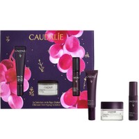 Caudalie Promo Premier Cru The Eye Cream 15ml & Δώρο The Serum 10ml & Δώρο The Cream 15ml - Κρέμα Ματιών που Διορθώνει τις Ρυτίδες, Μειώνει τους Μαύρους Κύκλους & τα Οιδήματα & Ενυδατικός Ορός Ολικής Αντιγήρανσης για Άμεση Σύσφιξη & Αντιγηραντική & Θρεπτική Κρέμα Προσώπου Κατά των Σημαδιών του Χρόνου