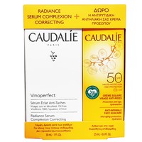Caudalie Promo Vinoperfect Radiance Serum Complexion Correcting 30ml & Anti-Wrinkle Face Suncare Spf50, 25ml - Ορός Προσώπου που Προλαμβάνει την Εμφάνιση Κηλιδων & Αντιρυτιδική Αντηλιακή Κρέμα Προσώπου Πολύ Υψηλής Προστασίας