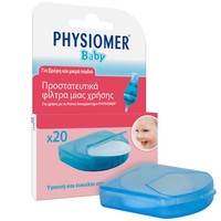 Physiomer Baby Nasal Aspirator Refills 20 Τεμάχια - Ανταλλακτικά Ρινικού Αποφρακτήρα για την Ανακούφιση της Ρινικής Συμφόρησης με Γρήγορο & Ασφαλή Τρόπο