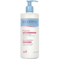 Dexeryl Nourishing Lotion Dry to Very Dry Skin - 500ml - Θρεπτική Λοσιόν Σώματος & Προσώπου για Ξηρό έως Πολύ Ξηρό Δέρμα Χωρίς Άρωμα με Αντλία