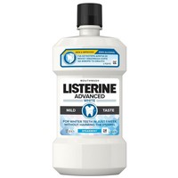 Listerine Advanced White Mild Taste 500ml - Στοματικό Διάλυμα με Ήπια Γεύση για Λευκότερα Δόντια σε Μόλις Μία Εβδομάδα Χωρίς να Φθείρει το Σμάλτο