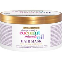 OGX Coconut Miracle Oil + Damage Remedy Extra Strength Hair Mask 300ml - Μάσκα Μαλλιών Θρέψης & Αποκατάστασης με Λάδι Καρύδας, Εκχύλισμα Ορχιδέας & Βανίλιας