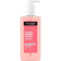 Neutrogena Clear & Radiant Face Wash Gel Vitamin C & Pink Grapefruit 200ml - Αναζωογονητικό Καθαριστικό Προσώπου Καθημερινής Χρήσης για Κανονικό Δέρμα με Βιταμίνη C & Ροζ Γκρέιπφρουτ