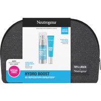 Neutrogena Promo Hydro Boost Supercharged Serum 30ml & Eye Cream 15ml & Δώρο Sun of a Beach Limited Edition Νεσεσέρ 1 Τεμάχιο - Αναζωογονητικός & Ενυδατικός Ορός Προσώπου & Eνυδατική Kρέμα για Aναζωογόνηση με Υαλουρονικό Οξύ, για την Περιοχή Γύρω Από τα Μάτια