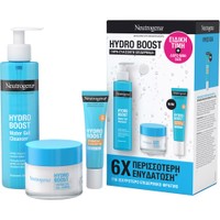Neutrogena Promo Hydro Boost Water Gel Cleanser 200ml & Gel Cream 50ml & Δώρο Hydrating Fluid Spf50, 15ml - Ενυδατικό Καθαριστικό Προσώπου & Ενυδατική Κρέμα Προσώπου σε Μορφή Τζελ & Αντηλιακή Ενυδατική Κρέμα Υψηλής Προστασίας