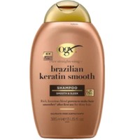 OGX Brazilian Keratin Smooth Ever Straightening Shampoo 385ml - Δυναμωτικό Σαμπουάν Λείανσης & Λάμψης στα Ταλαιπωρημένα Μαλλιά