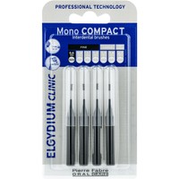Elgydium Clinic Mono Compact Fine 0.6mm ISO 0 Interdental Brushes 4 Τεμάχια - Μεσοδόντια Βουρτσάκια Ειδικά Σχεδιασμένα για Αποτελεσματικό Καθαρισμό Κατά της Πλάκας, Εισχωρούν Ανάμεσα στα Δόντια Χωρίς να τα Πληγώνουν
