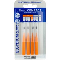 Elgydium Clinic Mono Compact Fine 1.2mm ISO 3 Interdental Brushes 4 Τεμάχια - Μεσοδόντια Βουρτσάκια Ειδικά Σχεδιασμένα για Αποτελεσματικό Καθαρισμό Κατά της Πλάκας, Εισχωρούν Ανάμεσα στα Δόντια Χωρίς να τα Πληγώνουν