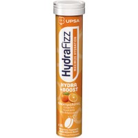 Upsa Hydrafizz Hydra Boost Hydrolytes 16 Effer.tabs - Συμπλήρωμα Διατροφής Ηλεκτρολυτών για την Ενυδάτωση & για Τόνωση της Ενέργειας & Εγρήγορσης με Καφεΐνη & Γεύση Πορτοκάλι