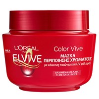 L'oreal Paris Elvive Color Vive Mask 300ml - Μάσκα Περιποίησης Βαμμένων Μαλλιών με Κόκκινη Παιώνια