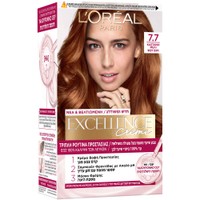 L'oreal Paris Excellence Creme 1 Τεμάχιο - 7.7 Καστανό Μελί - Μόνιμη Βαφή σε Κρέμα Τριπλής Προστασίας για Κάλυψη των Λευκών