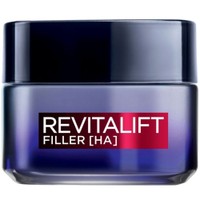 L'oreal Paris Revitalift Filler Night Cream 50ml - Αντιγηραντική Κρέμα Προσώπου Νύχτας με Υαλουρονικό Οξύ για Επαναφορά του Όγκου της Επιδερμίδας