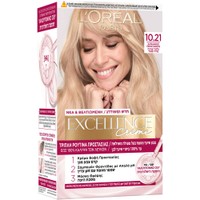 L'oreal Paris Excellence Creme 1 Τεμάχιο - 10.21 Κατάξανθο Περλέ Σαντρέ - Μόνιμη Βαφή σε Κρέμα Τριπλής Προστασίας για Κάλυψη των Λευκών