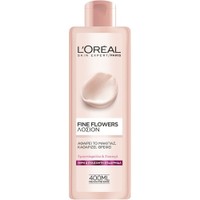 L'oreal Paris Fine Flowers Tonic Lotion Dry-Sensitive Skin 400ml - Τονωτική Λοσιόν Καθαρισμού - Ντεμακιγιάζ Προσώπου για Ξηρή - Ευαίσθητη Επιδερμίδα με Εκχυλίσματα από Τριαντάφυλλο & Γιασεμί