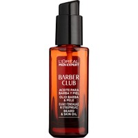 L'Oreal Paris Men Expert BarberClub Beard & Skin Oil 30ml - Ενυδατικό, Καταπραϋντικό Λάδι με Αιθέριο Έλαιο Κέδρου για Γένια & Επιδερμίδα