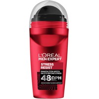 L'oreal Paris Men Expert Stress Resist 48H Roll-on Deo 50ml - Ανδρικό Αποσμητικό Roll-on με 48ωρη Προστασία Κατά του Ιδρώτα & της Κακοσμίας Από Έντονο Άγχος