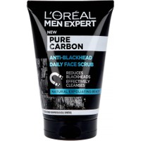 L'oreal Paris Men Expert Pure Carbon Anti-Blackhead Daily Face Scrub 100ml - Ανδρικό Scrub Απολέπισης Προσώπου με Μαύρο Άνθρακα