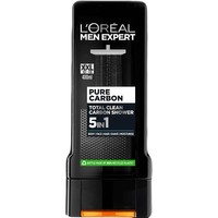 L'oreal Paris Men Expert Pure Carbon 5 in 1 Total Clean Shower 400ml - Ανδρικό Ενυδατικό Shampoo & Αφρόλουτρο Σώματος με Ενισχυμένο Καθαρό Άνθρακα