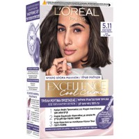 L'oreal Paris Excellence Cool Creme 1 Τεμάχιο - 5.11 Ψυχρό Σαντρέ Καστανό Ανοιχτό - Μόνιμη Βαφή σε Κρέμα Τριπλής Προστασίας για Κάλυψη των Λευκών