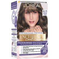 L'oreal Paris Excellence Cool Creme 1 Τεμάχιο - 6.11 Ψυχρό Σαντρέ Ξανθό Σκούρο - Μόνιμη Βαφή σε Κρέμα Τριπλής Προστασίας για Κάλυψη των Λευκών