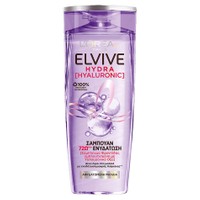 L'oreal Paris Elvive Hydra Hyaluronic Shampoo 400ml - Ενυδατικό Σαμπουάν με Υαλουρονικό Οξύ για Αφυδατωμένα Μαλλιά